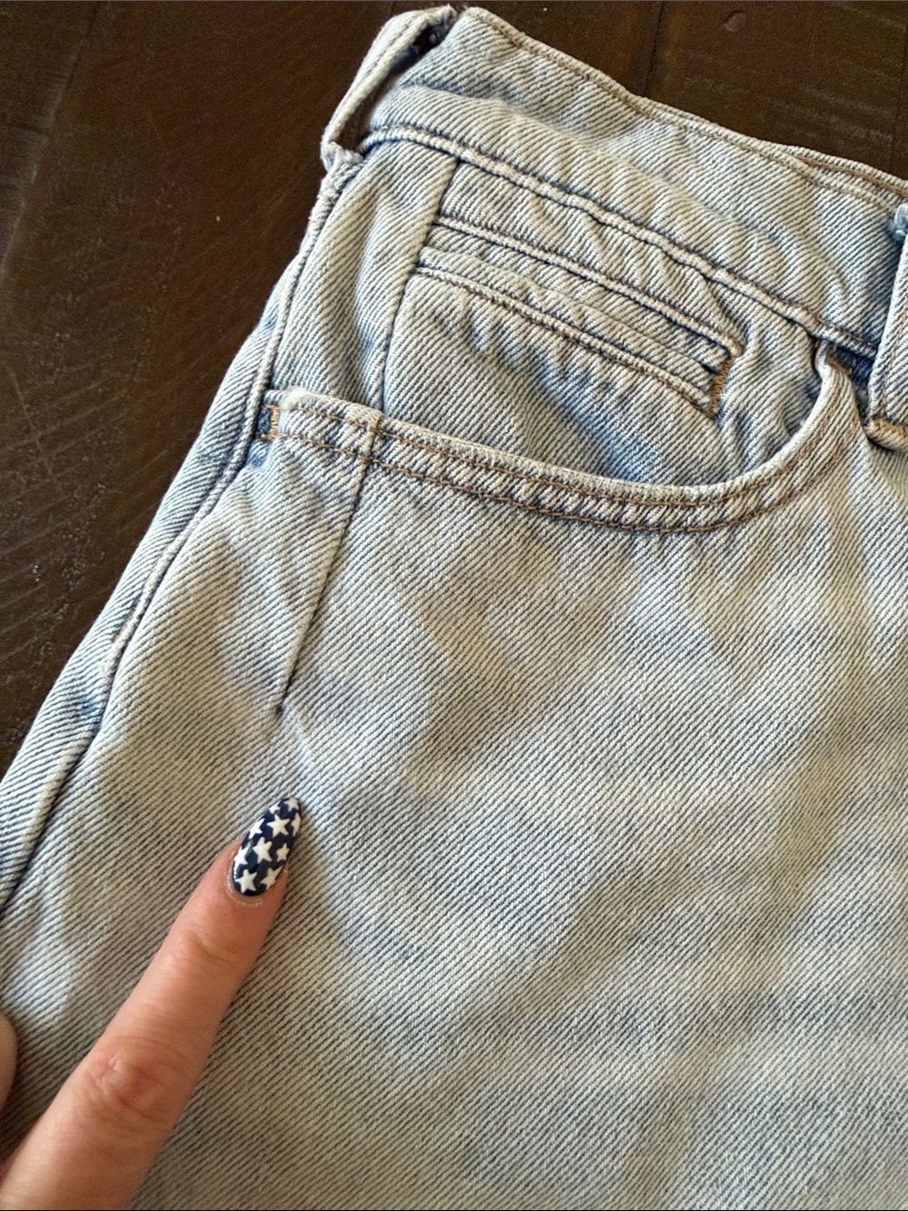 Anthropologie Pilcro Light Blue Frayed Hem Denim Shorts - Picture 6 of 11